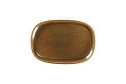 Plat rectangulaire bronze porcelaine vitrifiée 26,1 cm stone Ease - RAK Best