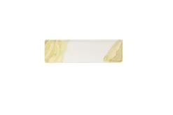 Plat rectangulaire Gold porcelaine vitrifiée 8,8 cm Tide - CHURCHILL