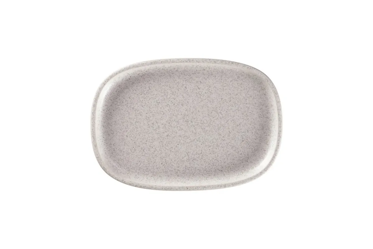 Plat rectangulaire gris porcelaine vitrifiée 26,1 cm stone Ease - RAK Sale