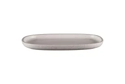 Plat rectangulaire gris porcelaine vitrifiée 30,2 cm stone Ease - RAK Online