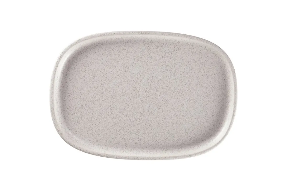 RAK Plat rectangulaire gris porcelaine vitrifiée 33,2 cm stone Ease Discount