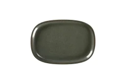 RAK Plat rectangulaire noir porcelaine vitrifiée 26,1 cm stone Ease Sale