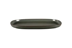 Plat rectangulaire noir porcelaine vitrifiée 33,2 cm stone Ease - RAK Clearance