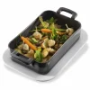 Plat rectangulaire noir porcelaine culinaire 16x11 cm Belle Cuisine - REVOL Sale