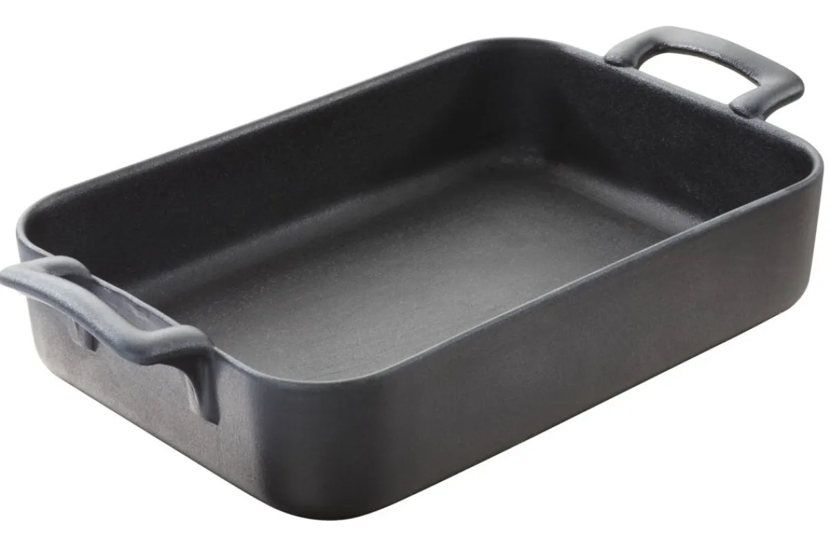 Plat rectangulaire noir porcelaine culinaire 16x11 cm Belle Cuisine - REVOL Sale