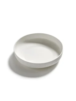 Plat rond blanc porcelaine bone china Ø 21 cm Nido - SERAX Sale