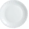 Plat rond blanc verre opal Ø 30 cm Feston - LUMINARC Clearance