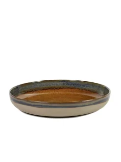Plat rond brun grès émaillé Ø 32 cm Surface - SERAX Best