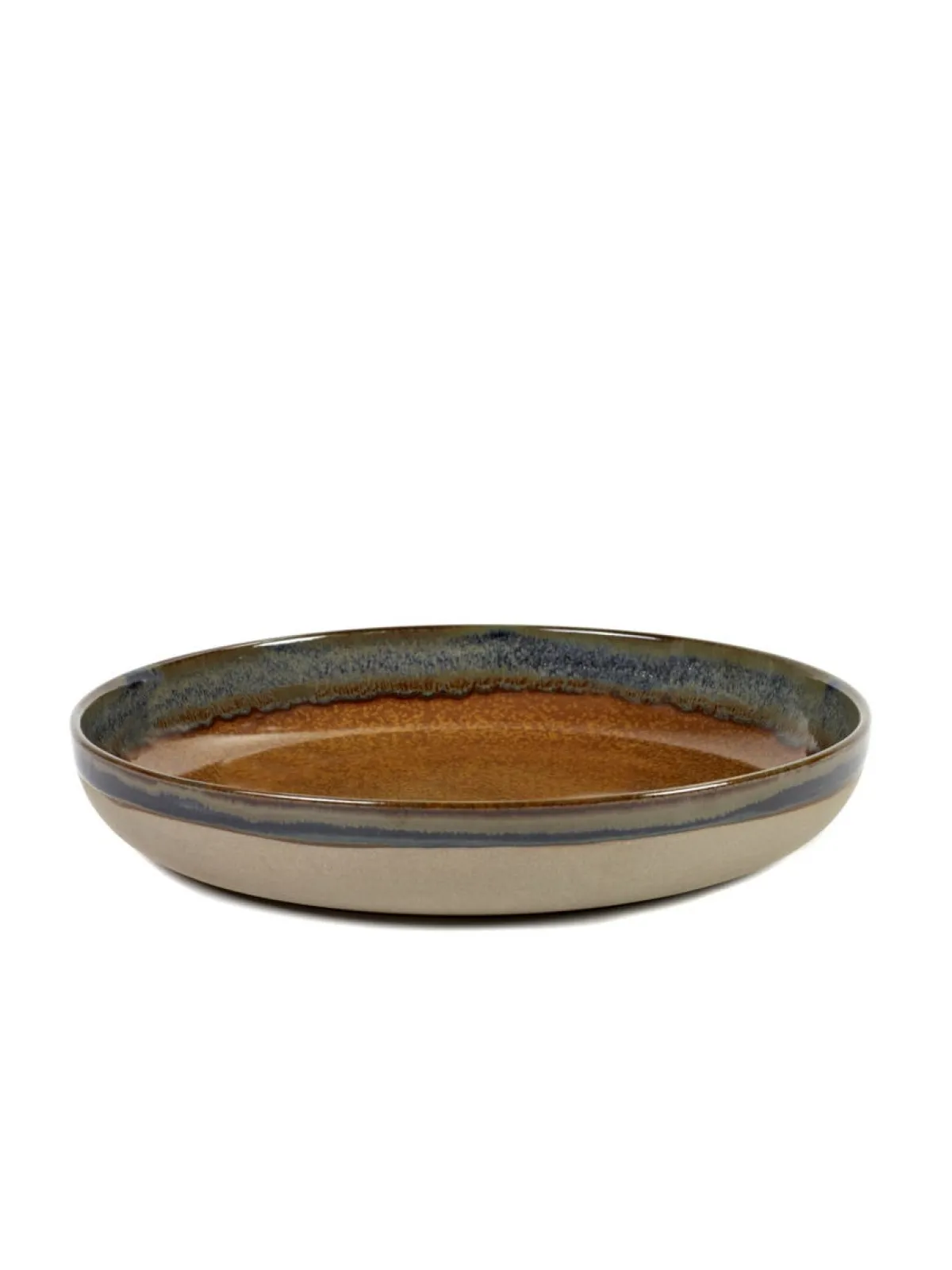 Plat rond brun grès émaillé Ø 32 cm Surface - SERAX Best