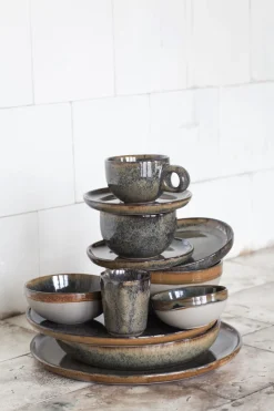 Plat rond brun grès émaillé Ø 32 cm Surface - SERAX Best