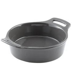 Plat rond gris grès émaillé Ø 18 cm Bistronome - PRO.MUNDI Online