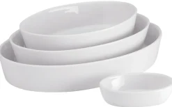 PILLIVUYT Plat sabot ovale blanc porcelaine culinaire 14x10 cm Outlet
