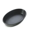 REVOL Plat sabot ovale noir porcelaine culinaire 22 cm French Classics Hot
