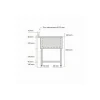 PROINOX Plonge 2 bacs inox 180 cm x 85 cm Avec dosseret à droite Avec étagère Outlet