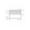 PROINOX Plonge 2 bacs inox 120 cm x 85 cm Avec dosseret Avec étagère Discount