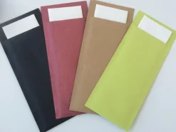 Pochette noir ouate de cellulose 8,5x20 cm Ecoline (100 pièces) - Aucune New