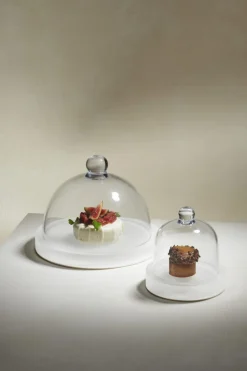 REVOL Podium avec cloche résine Nacryl® blanc Ø 18 cm 14 cm Mealplak Clearance