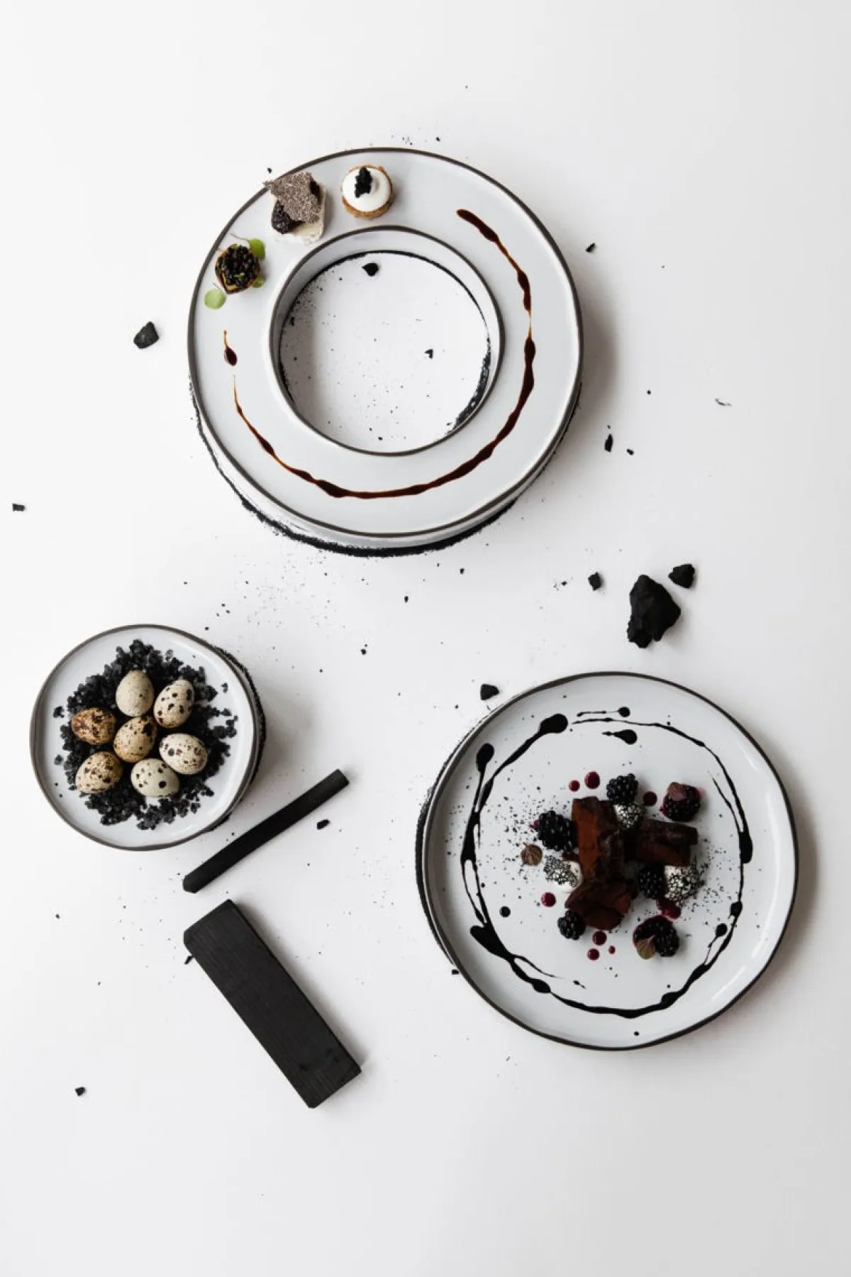 REVOL Podium rond blanc porcelaine culinaire Ø 15 cm Caractère