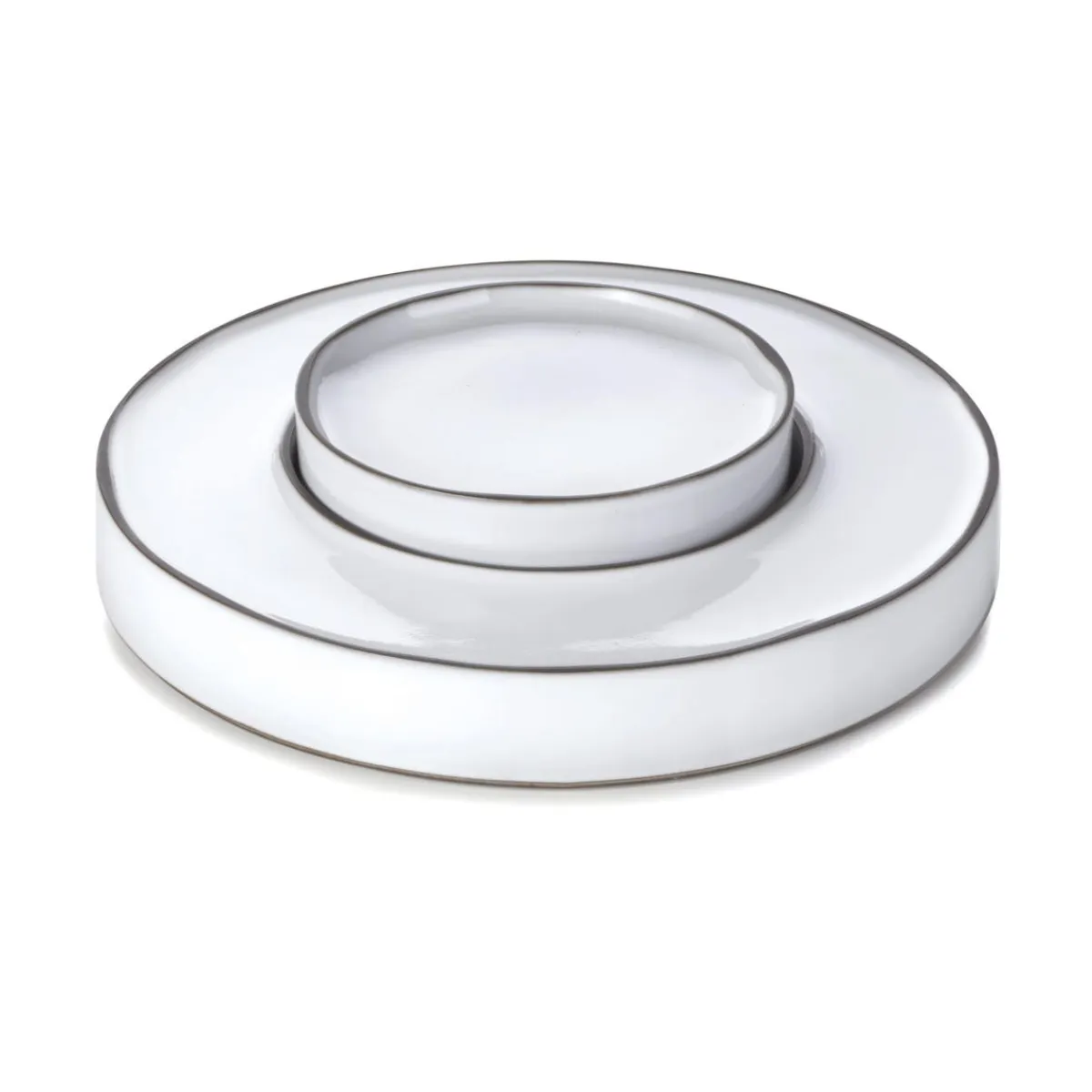 REVOL Podium rond blanc porcelaine culinaire Ø 15 cm Caractère