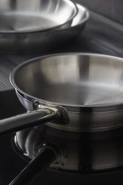 Poêle inox Ø 28 cm 5,5 cm Qualiplus - PRO.COOKER Best