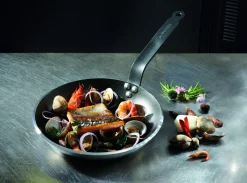 DE BUYER Poêle rond aluminium Revêtement anti-adhésif Ø 20 cm Choc Resto Induction Hot