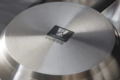 Poêle rond inox Ø 24 cm 5,5 cm Qualiplus - PRO.COOKER