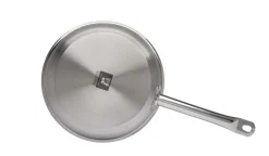 Poêle rond inox Ø 24 cm 5,5 cm Qualiplus - PRO.COOKER