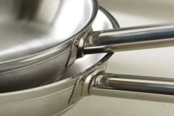 Poêle rond inox Ø 24 cm 5,5 cm Qualiplus - PRO.COOKER