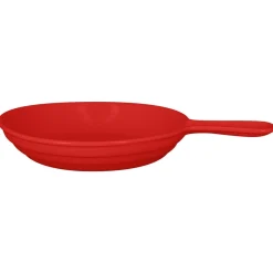 Poêlon rond rouge porcelaine vitrifiée Ø 12 cm Chefs Fusion - RAK Online