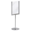 SECURIT Porte affiche de table a6 gris Ø 9 cm 31x11 cm Online