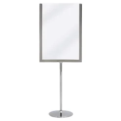 Porte affiche de table a5 gris Ø 9 cm 41x15 cm - SECURIT Clearance