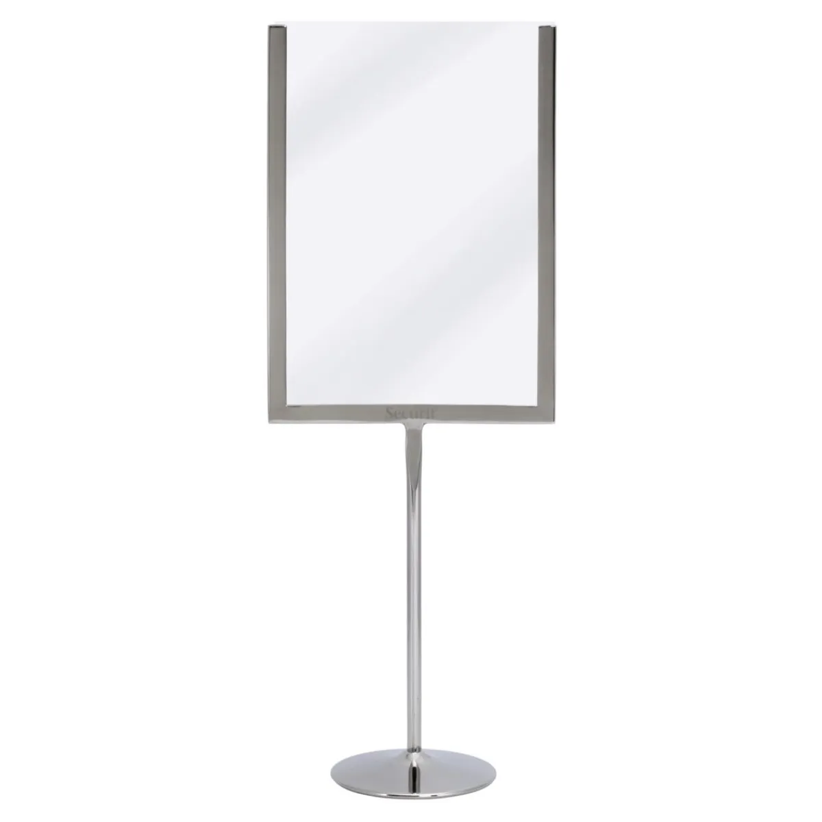 Porte affiche de table a5 gris Ø 9 cm 41x15 cm - SECURIT Clearance