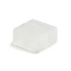 MEALPLAK Porte-menu carré blanc résine Nacryl® 4x4x2 cm New