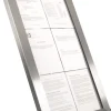 SECURIT Porte-menu lumineux rectangulaire 6 pages led Sale