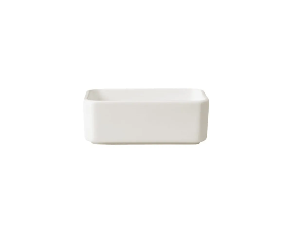 Porte sachet de sucre rectangulaire ivoire porcelaine vitrifiée 11,5 cm Banquet - RAK Clearance