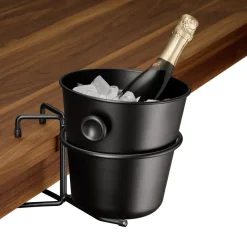 APS Porte seau à champage de table noir 49x20x17 cm Sale