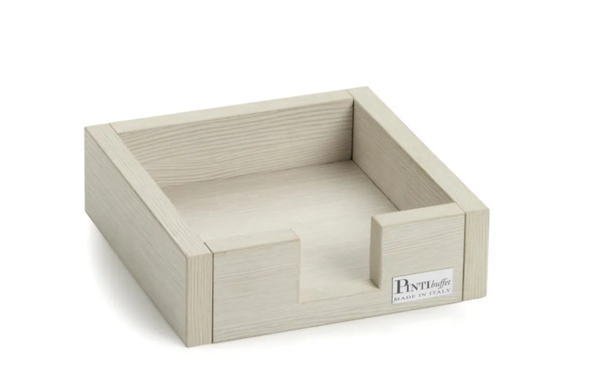 Porte-serviette bois 21,5x21,5x6,5 cm Compact - PINTINOX Discount