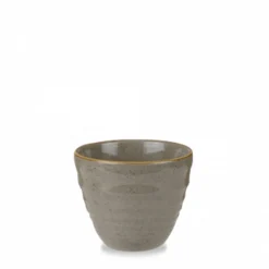 Pot a frites rond peppercorn porcelaine vitrifiée Ø 8,3 cm Stonecast Grey - CHURCHILL Hot