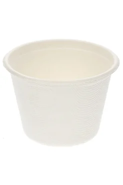 Pot bagasse blanc Ø 7,5 cm 5,4 cm Oxstal (1000 pièces) - PRO.MUNDI