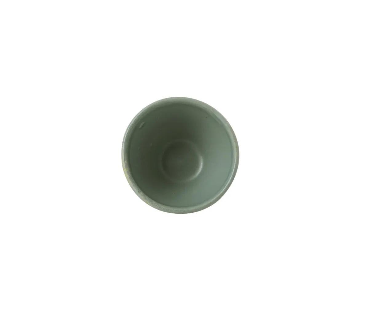 Pot conique Andorra Green porcelaine vitrifiée Ø 7 cm Nourish Andorra - CHURCHILL Outlet