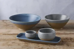 CHURCHILL Pot à frites rond bleu porcelaine vitrifiée Ø 8,6 cm Emerge Oslo Clearance