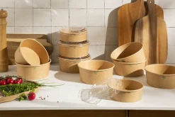 EARTH ESSENTIALS Pot kraft Ø 15 cm 500 ml (50 pièces)