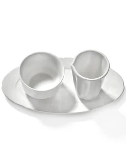 Pot à lait rond blanc porcelaine 7 cl Ø 5,53 cm Silhouette - SERAX