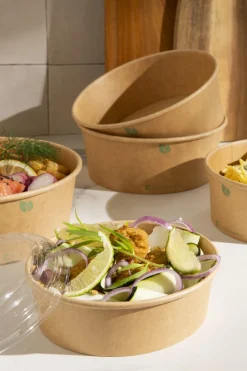 Pot marron Ø 16,6 cm 110 cl (50 pièces) - EARTH ESSENTIALS Online
