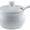 Pot moutardier seul rond blanc porcelaine 4,9 cm Ø 7,2 cm - PRO.MUNDI Sale