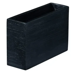 PRO.MUNDI Pot rectangulaire bambou noir 12x4x8 cm Oxstal (20 pièces) Outlet