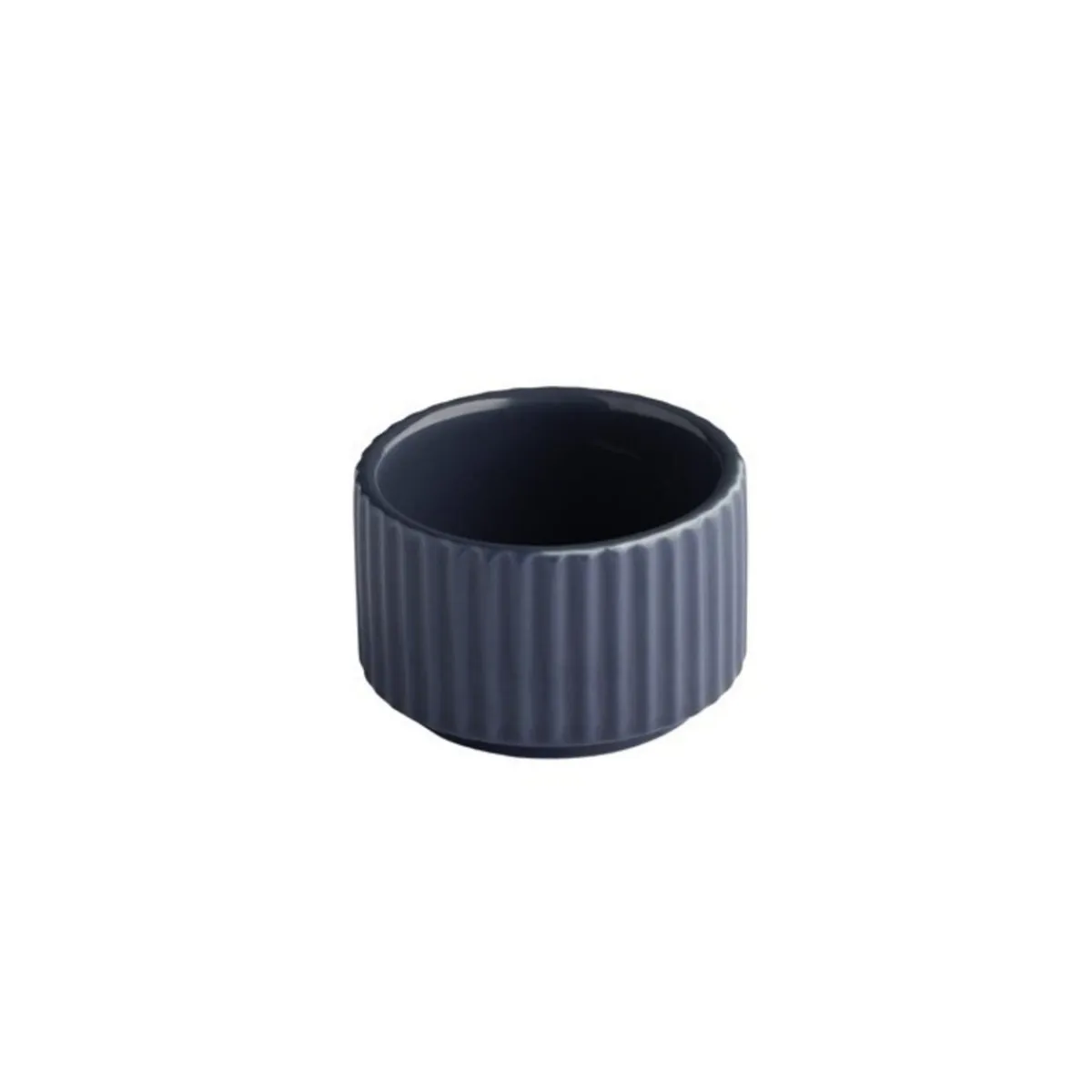 Pot rond bleu marine porcelaine Ø 6 cm The Grid - APS Clearance
