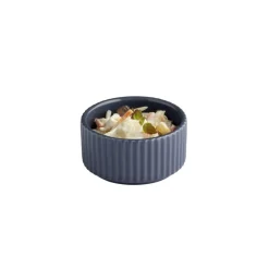 Pot rond bleu marine porcelaine Ø 7,5 cm The Grid - APS Clearance