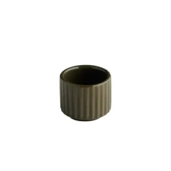 Pot rond marron porcelaine Ø 4,5 cm The Grid - APS Hot