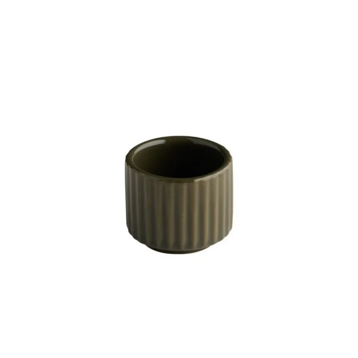 Pot rond marron porcelaine Ø 4,5 cm The Grid - APS Hot
